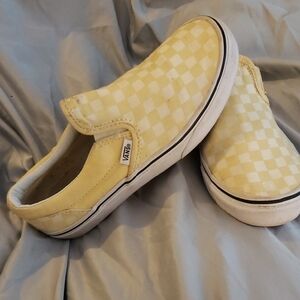 Yellow Checkered Vans